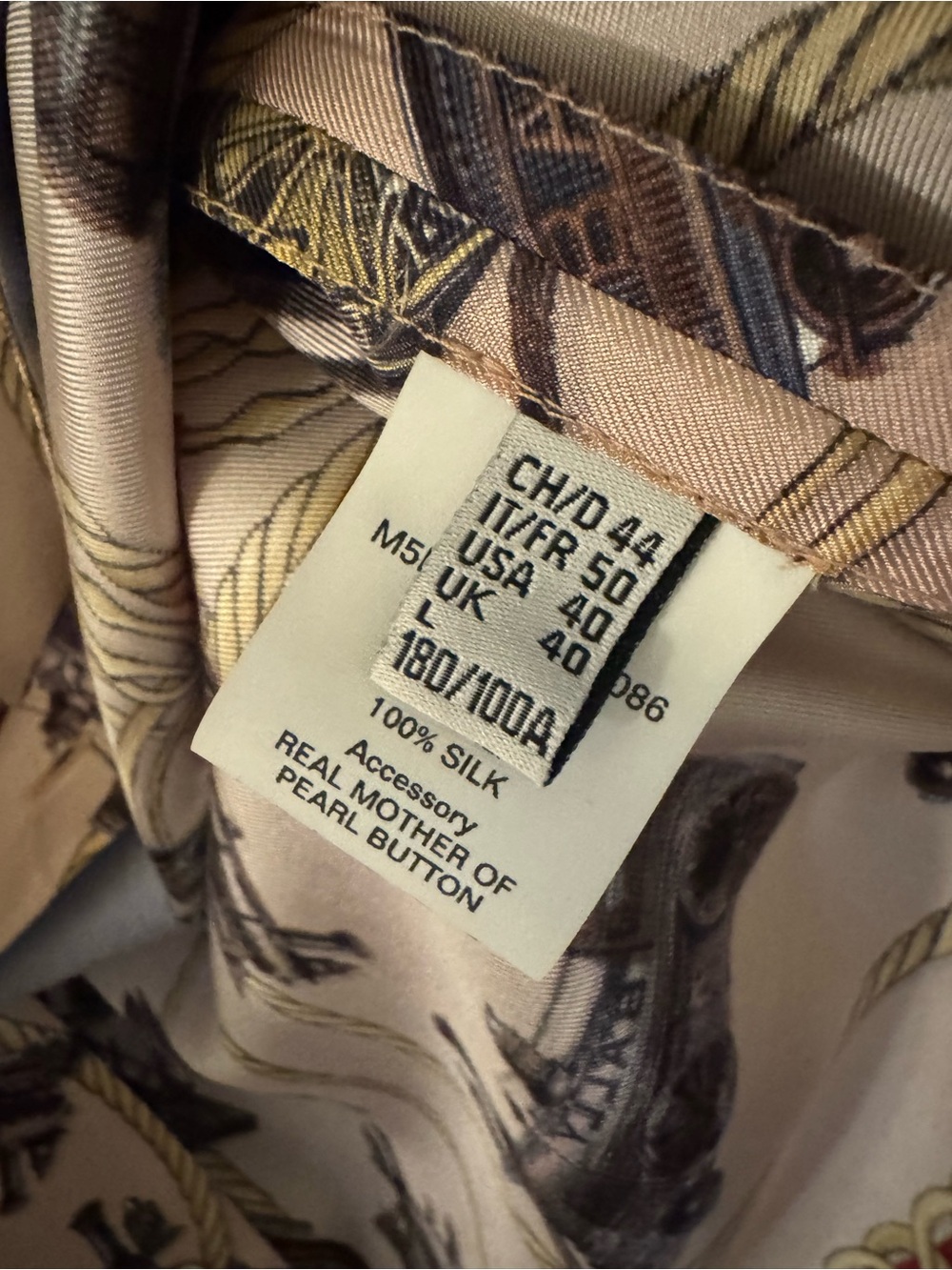 Bally Pale Pink Train-Print Short Sleeve Button-Down Shirt - Picture 4 of 5